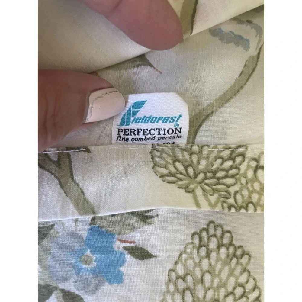 Vintage Fieldcrest Perfection  TWIN 3 Pc Sheet Set Fitted,‎ Flat, Pillowcase